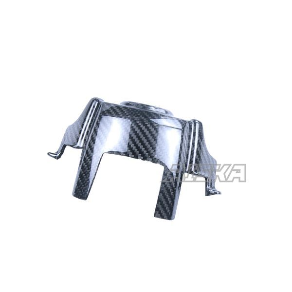 AISKA 3K Dry Carbon Fiber Motorcycle Accessories Front Ignition Keychain Guard Tank Switch Key Cover for Kawasaki Z1000 2014+