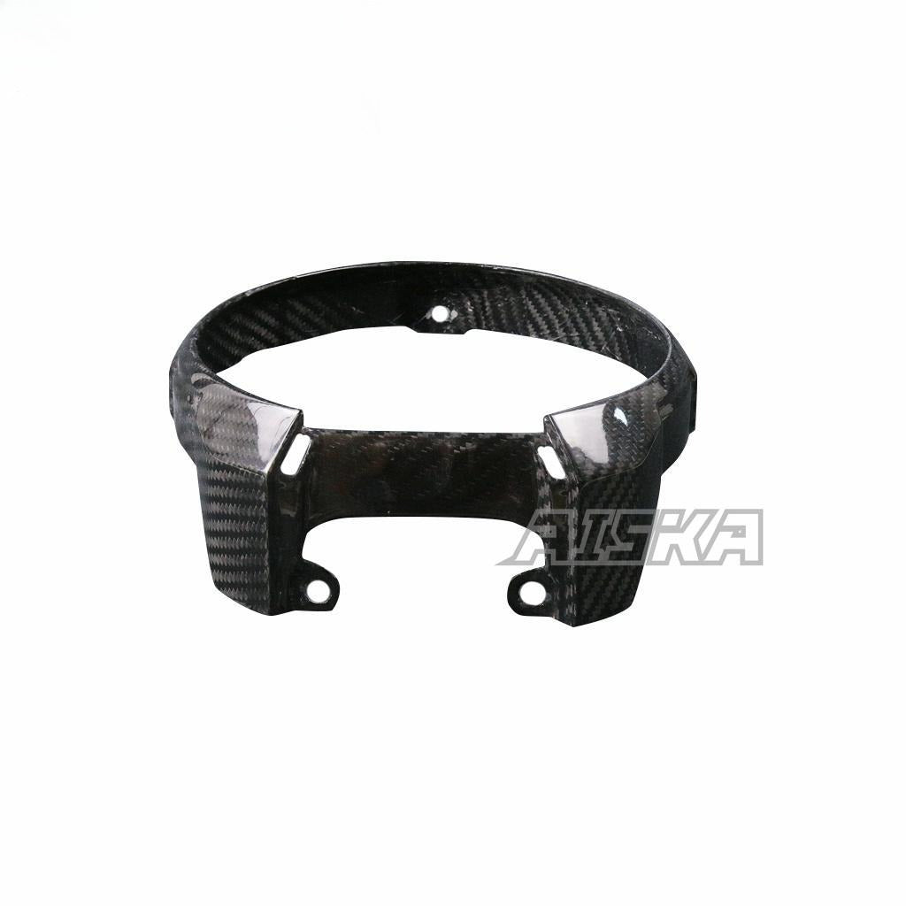 AISKA Motorcycle 3K Dry Carbon Fiber Front Headlamp Headlight Ring Cover Trim for Honda CB650F CBR650F 2014 2015 2016 2017 2018