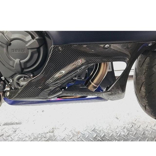 AISKA R7 Carbon Fiber Belly Pan Motorcycle 3K Full Carbon Fibre Side Panels Side Spoiler Belly Pan for Yamaha R7 2022 2023 2024