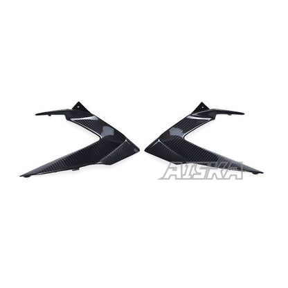 AISKA 3K Dry Carbon Fiber Motorcycle Side Lower Infill Panel Fairing for Kawasaki Ninja ZX-6R 2013-2024