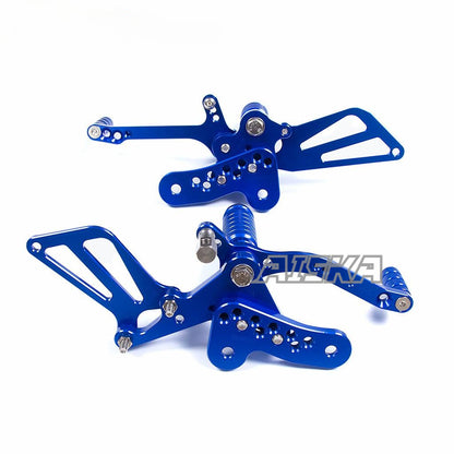 AISKA CNC Aluminum Footpeg Rearset Motorcycle Driver Adjustable Footrest Rearset for Suzuki Hayabusa GSXR1300R Gen3 2021-2025