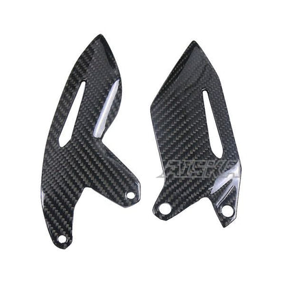 AISKA Full 3K Dry Carbon Fiber Motorcycle Rear Footrest Plate Fairing Kit Heel Guards for Kawasaki Ninja H2 H2R 2015-2024