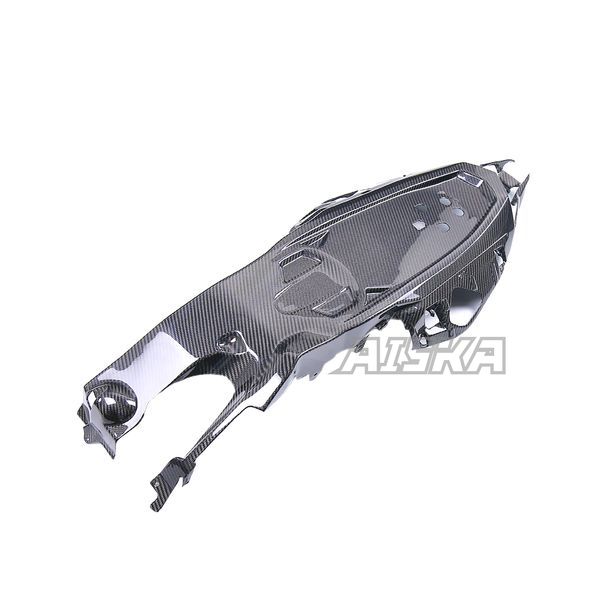 AISKA 3K Dry Carbon Fiber Motorcycle Rear Tail Seat Cover Under Tray Panel Fairing for Kawasaki ZX10R ZX-10R 2021 2022 2023 2024