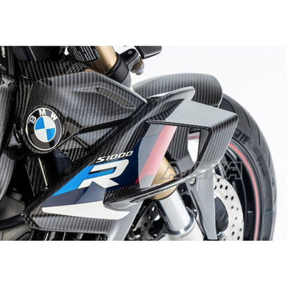 AISKA 100% 3K Carbon Fiber UV-Protection Coat Motorcycle Front Fairings Side Winglets for BMW S1000R M1000R 2021-2025