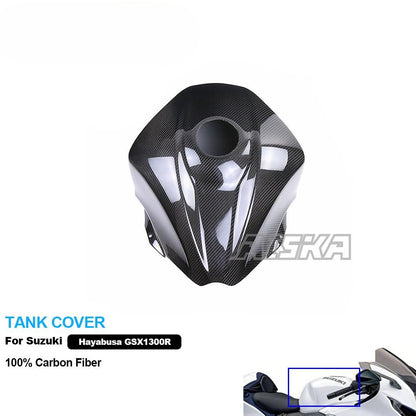 AISKA 3K Dry Carbon Fiber Motorcycle Accessories Tank Cover for Suzuki hayabusa GSX1300R 2021-2025