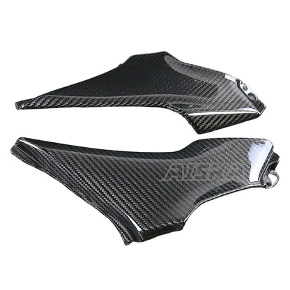 AISKA 3K Dry Carbon Fiber Motorcycle Fairing Accessories Seat Side Frame Cover Side Panel for Kawasaki Z900 2020-2024