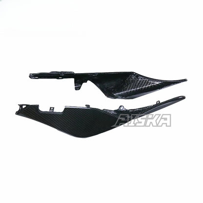 AISKA Twill Weave 100% 3K 3*3 Carbon Fiber Motorcycle Accessories Rear Seat Side Panel Cover for Aprilia RSV4 Tuono V4 2021+