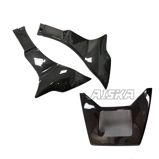 AISKA Real 3K Dry Carbon Fiber Motorcycle Side Fairing Spoiler Chin Cover for Harley Softail Low Rider S ST FXLRST 2022-2024