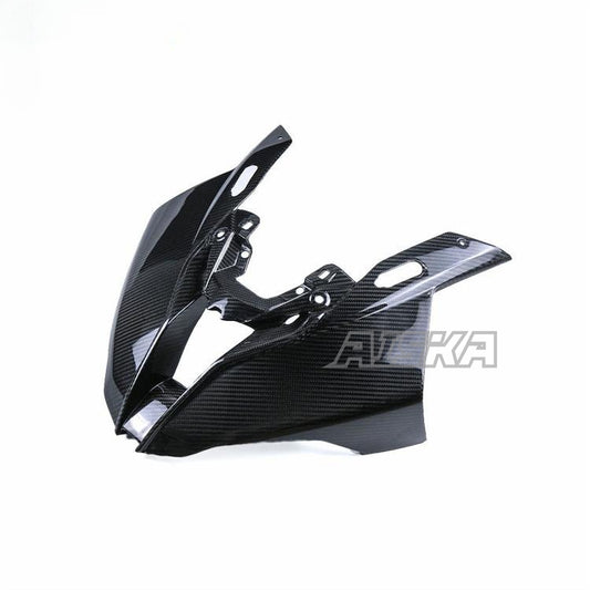 AISKA 100% 3K Dry Carbon Fiber Motorcycle Headlight Nose Cowl Front Fairing for BMW S1000RR M1000R HP4 2019-2022