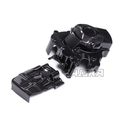 AISKA 100% 3K Dry Carbon Fiber Motorcycle Accessories Engine Cover Protection Cover for Yamaha MT09 FZ09 2017-2020