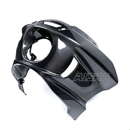 AISKA Carbon 3K Dry Carbon Fiber Motorcycle Front Headlight Fairings for Harley Davidson Softail Low Rider S ST 2022-2025