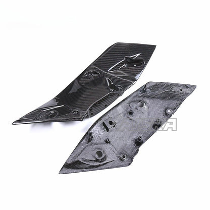 AISKA 100% 3K Full Dry Carbon Fiber R3 Motorcycle Handlebar Side Cover Panel Fairing for Yamaha R3 2022 2023 2024
