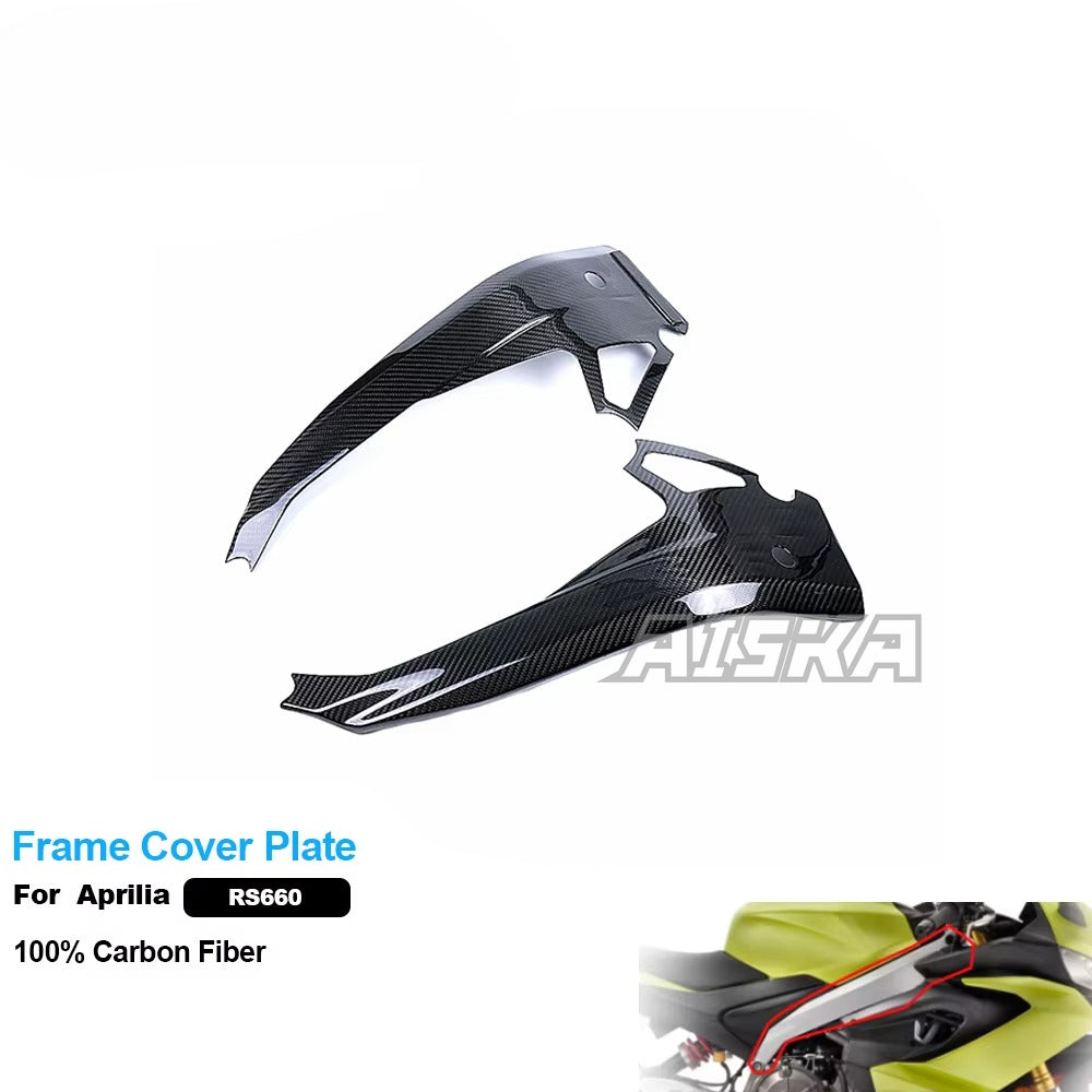 AISKA 100% 3K Carbon Fiber Motorcycle Modified Frame Cover Plate for Aprilia RS660 2021+