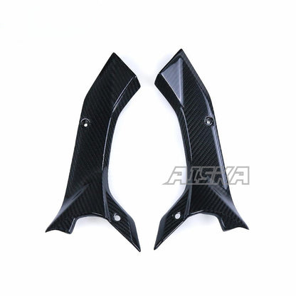 AISKA R6 Carbon Fiber Dash Panel Side Covers Motorcycle Carbon Fiber Dash Panel Side Covers for Yamaha R6 2017-2024 2022 2023