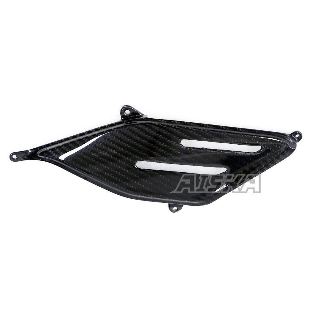 AISKA Carbon Fiber Motorcycle Accessories For Ducati Panigale V4 V4S V4R 2018-2021  Side Cushion of Abdominal Plate