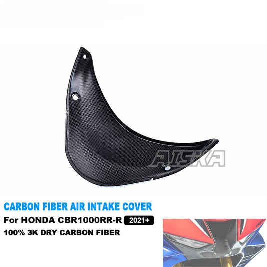 AISKA 100% 3K Dry Carbon Fiber Motorcycle Fairing Kit Air Intake Cover for Honda CBR1000RR-R 2021-2024 Models