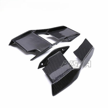 AISKA 100% 3K Carbon Fiber UV-Protection Coat Motorcycle Front Fairings Side Winglets for BMW S1000R M1000R 2021-2025
