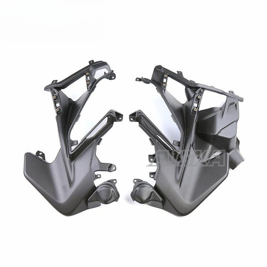 AISKA Plain Weave Matte 100% 3K Full Carbon Fiber Motorcycle Side Panel for Ducati Streetfighter V2  2021-2024