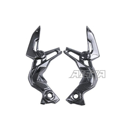 AISKA 3K Dry Carbon Fiber Motorcycle Accessories Front Side Trim Frame Body Cover Panel Fairing for Kawasaki Z900 2020-2024