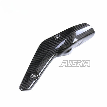 AISKA Dry Carbon Fiber Accessories Kits Motorcycle Exhaust Pipe Heat Shield Cover Guard Fairing for Yamaha MT10 2022 2023 2024