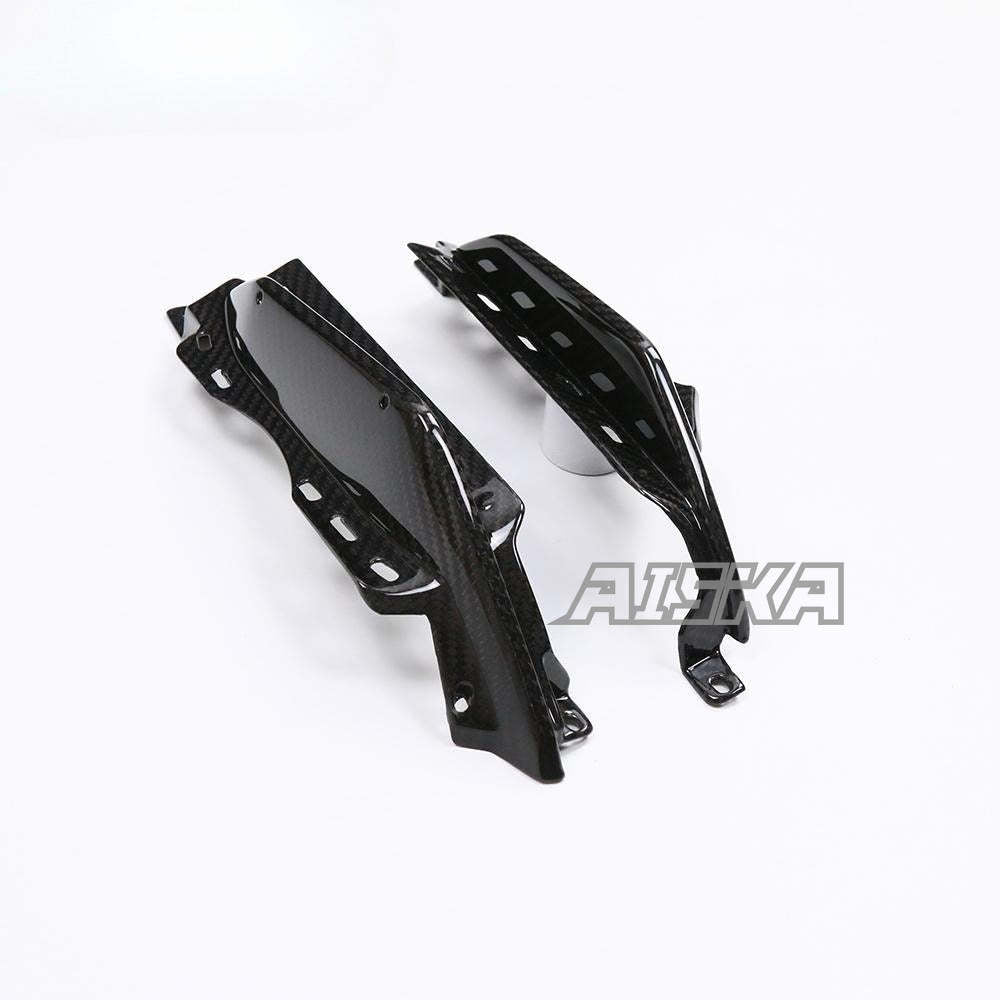 AISKA 100% 3K Full Dry Carbon Fiber R3 Motorcycle Frame Cover Side Frame Mid Cover Panel Fairing for Yamaha R3 2022 2023 2024