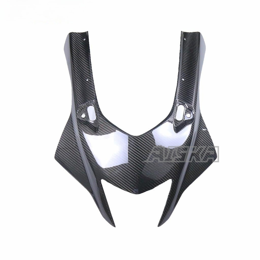 AISKA R7 Carbon Fiber Front Fairing Cowl Motorcycle Carbon Fibre Headlight Fairing Nose Panel Cowl for Yamaha R7 2022 2023 2024