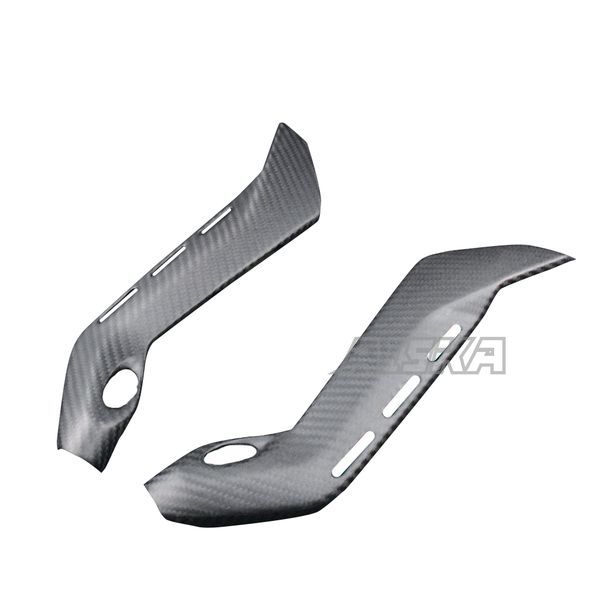 AISKA 3K/12K 3*3 Carbon Fiber Twill Weave Motorcycle Spare Parts Sub-Frame Covers Protectors for Ducati Panigale V4 / V4S / V4R 2018-2024
