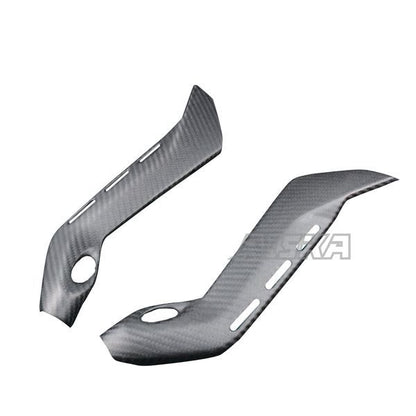 AISKA 3K/12K 3*3 Carbon Fiber Twill Weave Motorcycle Spare Parts Sub-Frame Covers Protectors for Ducati Panigale V4 / V4S / V4R 2018-2024