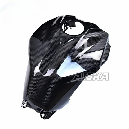 AISKA 100% Dry Carbon Fiber Motorcycle Full Gas Tank Protection Fuel Tank Cover for Yamaha MT07 MT-07 FZ07 FZ-07 2018-2022