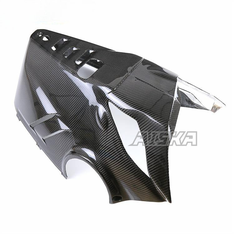 AISKA 3K 3*3 Carbon Fiber Motorcycle Accessories Spare Parts Lower Shroud Belly Pot for Ducati Panigale V4 V4S V4R 2018-2024