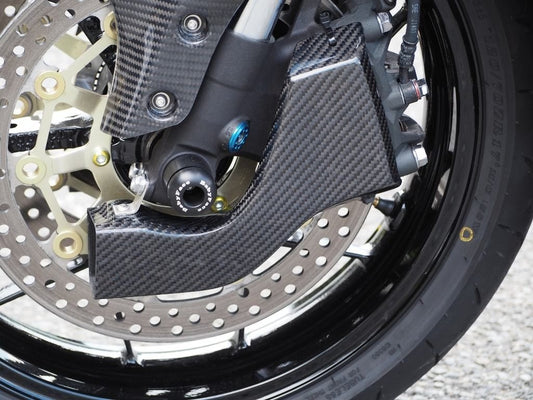 AISKA 3K Dry Carbon Fiber Motorcycle Front Brake Disk Cooler Air Duct for Yamaha R1 R1M 2020-2025