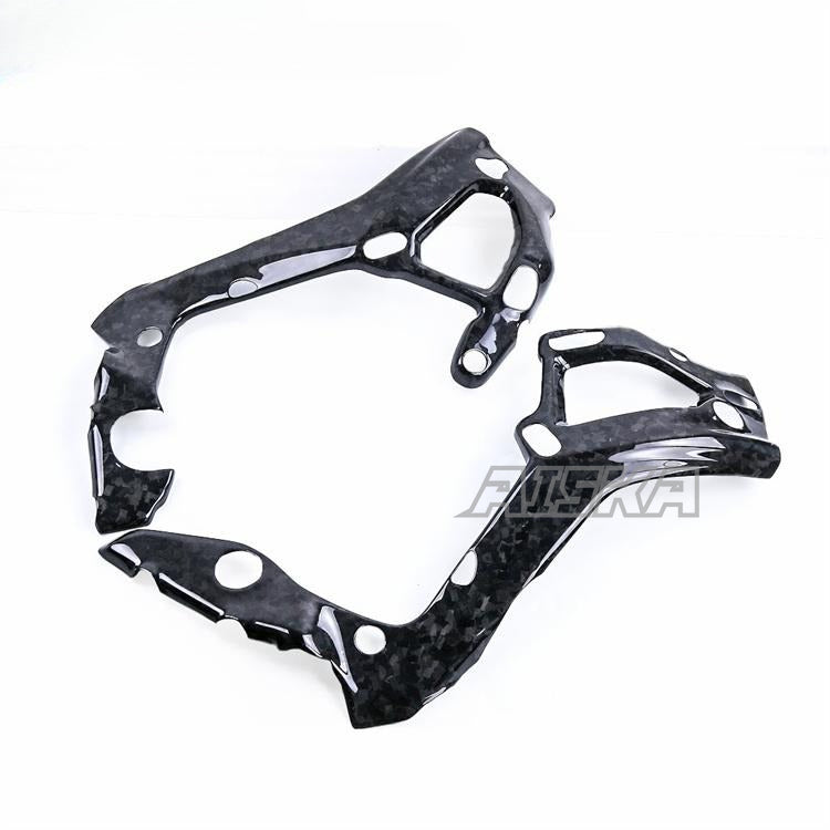 AISKA 100% 3K Carbon Fiber Motorcycle Frame Cover Fairing Guard Protector for BMW S1000RR S1000R M1000RR M1000R 2019-2024