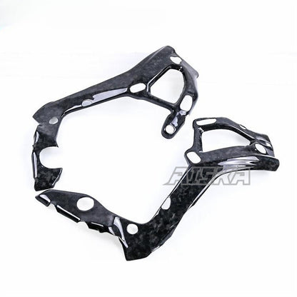 AISKA 100% 3K Carbon Fiber Motorcycle Frame Cover Fairing Guard Protector for BMW S1000RR S1000R M1000RR M1000R 2019-2024