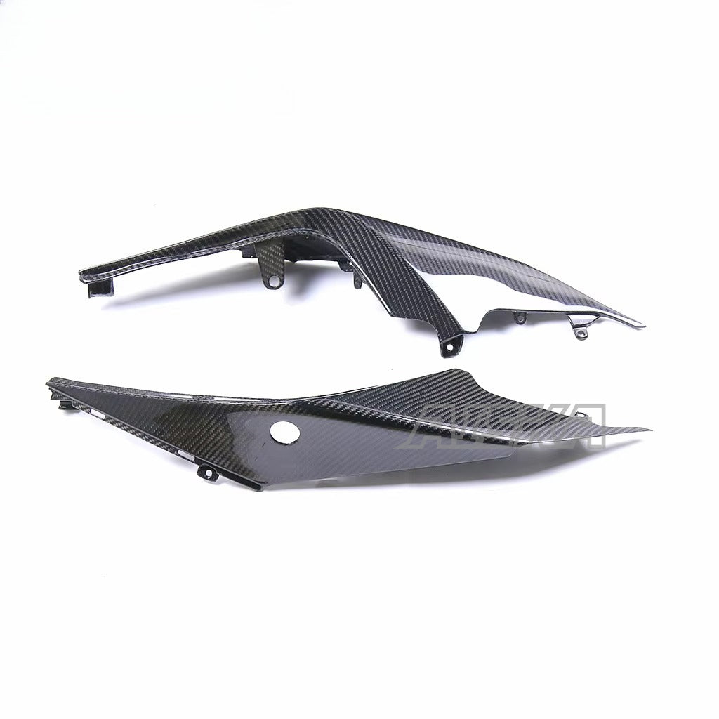 AISKA 100% 3K Pure All Dry Carbon Fiber Motorcycle Body Accessories Tail Trim Panel Rear Side Panel  for Aprilia RSV4 2021+