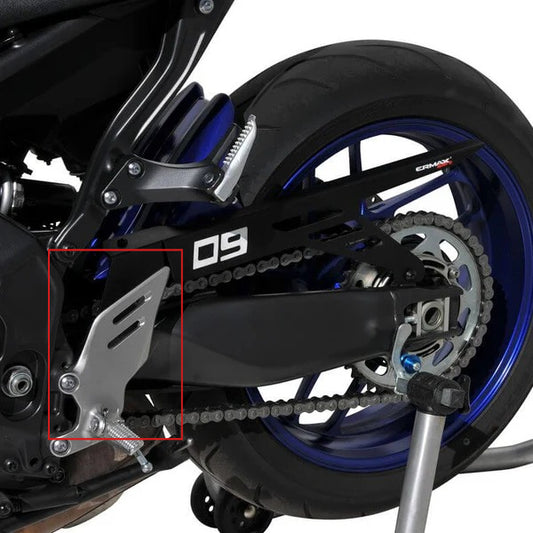 AISKA 100% 3K Dry Carbon Fiber Motorcycle Heel Plater Covers for Yamaha MT09 FZ09 2024-2025