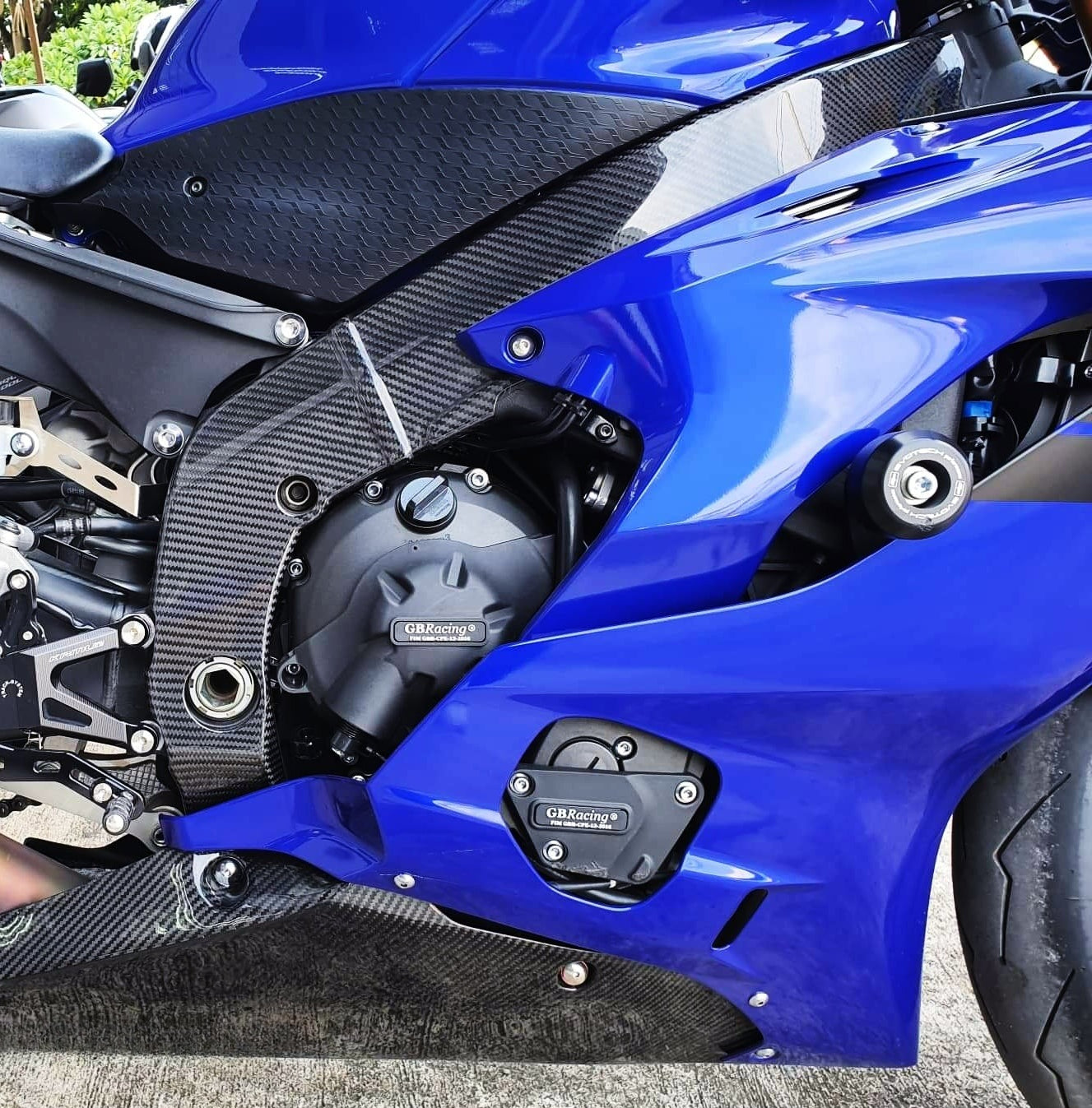 AISKA R6 Carbon Frame Covers Motorcycle Carbon Fiber Frame Covers Panels Protectors Guards for Yamaha R6 2017-2024 2022 2023