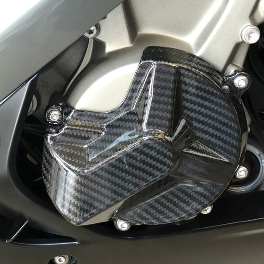 AISKA Twill Weave Glossy Pre-Preg 3K Carbon Fiber Motorcycle Engine Cover for BMW S1000RR 2015-2018