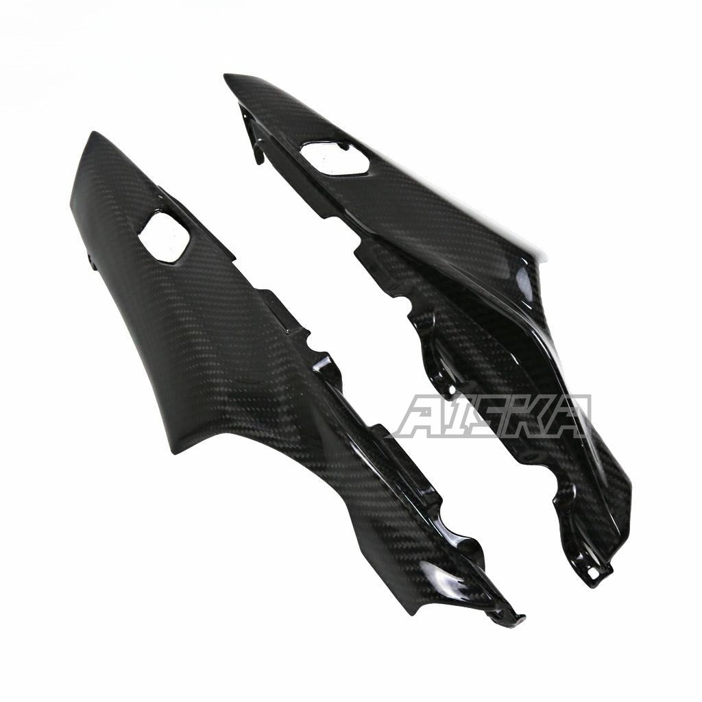 AISKA Real Carbon Fiber Motorcycle Rear Seat Cowl Guard Tail Seat Side Panels Fairing for Yamaha MT09 FZ09 2021-2023