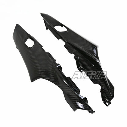 AISKA Real Carbon Fiber Motorcycle Rear Seat Cowl Guard Tail Seat Side Panels Fairing for Yamaha MT09 FZ09 2021-2023