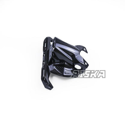 AISKA 3K Dry Carbon Fiber Motorcycle Rear Fender Eliminator License Plate Signal Holder Bracket for Kawasaki Ninja 400 2018-2024