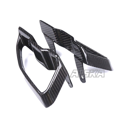 AISKA Dry Carbon Fiber Motorcycle Front Air Intakes Cover for Yamaha MT10 FZ10 2016-2021 2018 2019