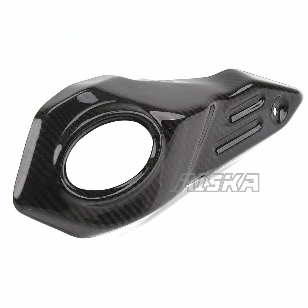 AISKA Carbon Fiber Motorcycle Exhaust Muffler Pipe Heat Shield Guard Cover Protector Fairing for Yamaha MT09 FZ09 2017-2020