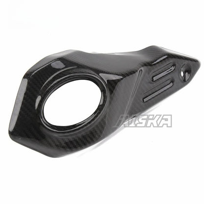 AISKA Carbon Fiber Motorcycle Exhaust Muffler Pipe Heat Shield Guard Cover Protector Fairing for Yamaha MT09 FZ09 2017-2020