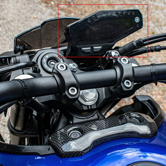 AISKA 100% 3K Pure Motorcycle Carbon Fiber Speedometer Gauges Tachometer Instrument Case Cover for Yamaha MT09 FZ09 2014-2020