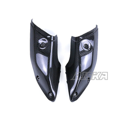 AISKA Dry Carbon Fiber Motorcycle Side Air Intake Cover Cowling Cover for Yamaha MT10 FZ10 2016-2021 2018 2019
