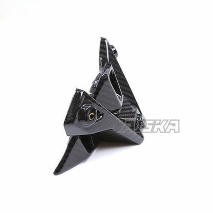 AISKA 100% 3K Full Carbon Fiber Twill Weave Motorcycle Front Windshield Holder Bracket Kits for BMW S1000R M1000R 2021-2025