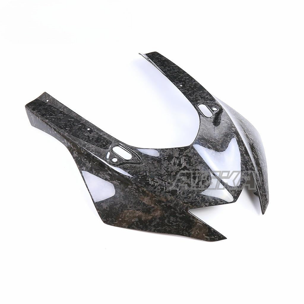 AISKA R6 Carbon Fiber Front Fairing Motorcycle Carbon Upper Front Headlight Nose Housing Fairing Panel for Yamaha R6 2017-2024