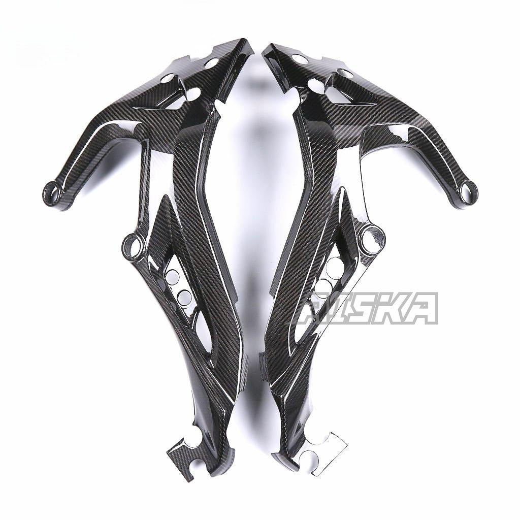AISKA 100% 3K Pure Carbon Fiber Motorcycle Frame Cover Protectors for Yamaha MT09 FZ09 2017-2020