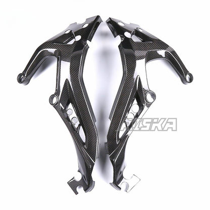 AISKA 100% 3K Pure Carbon Fiber Motorcycle Frame Cover Protectors for Yamaha MT09 FZ09 2017-2020