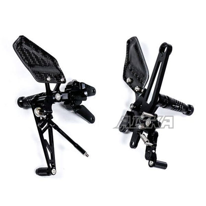 AISKA Aprilia RSV4 2009-2025 Carbon Fiber CNC Adjustable Foot Pegs
